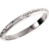 14K White Gold Engraved Band Size 5 14K White Gold Engraved Band Size 5