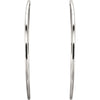 Sterling Silver 53mm Endless Hoop Tube Earrings Sterling Silver 53mm Endless Hoop Tube Earrings