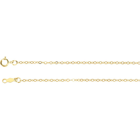 14k Yellow Gold 1.5mm Cable 24" Chain 14k Yellow Gold 1.5mm Cable 24" Chain