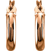 14k Rose Gold 15mm Tube Hoop Earrings 14k Rose Gold 15mm Tube Hoop Earrings
