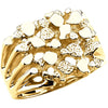 17.00X18.00 mm Men's Nugget Ring Mounting in 14k Yellow Gold ( Size 10 ) 17.00X18.00 mm Men's Nugget Ring Mounting in 14k Yellow Gold ( Size 10 )