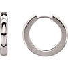 14K White Gold 17.5mm Hinged Hoop Earrings 14K White Gold 17.5mm Hinged Hoop Earrings