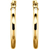 14k Yellow Gold 20mm Tube Hoop Earrings 14k Yellow Gold 20mm Tube Hoop Earrings