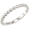 Stackable Metal Fashion Ring in Sterling Silver ( Size 6 ) Stackable Metal Fashion Ring in Sterling Silver ( Size 6 )