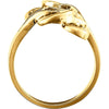 14k Yellow Gold Freeform Ring , Size 6 14k Yellow Gold Freeform Ring , Size 6
