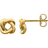 14k Yellow Gold Knot Design Earrings