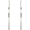 Sterling Silver 60mm Endless Hoop Tube Earrings Sterling Silver 60mm Endless Hoop Tube Earrings