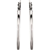 14k White Gold 34mm Tube Hoop Earrings 14k White Gold 34mm Tube Hoop Earrings