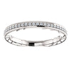 14k White Gold 1/6CTW Diamond Anniversary Band, Size 7 14k White Gold 1/6CTW Diamond Anniversary Band, Size 7