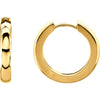 14K Yellow Gold 17.5mm Hinged Hoop Earrings 14K Yellow Gold 17.5mm Hinged Hoop Earrings