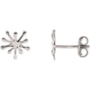 14k White Gold Swirl Earrings 14k White Gold Swirl Earrings