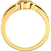 14k Yellow Gold Ladies' Signet Ring, Size 7