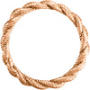 14k Rose Gold Twisted Rope Band Size 7 14k Rose Gold Twisted Rope Band Size 7