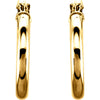 14k Yellow Gold 15mm Tube Hoop Earrings 14k Yellow Gold 15mm Tube Hoop Earrings