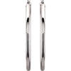 14k White Gold 48mm Tube Hoop Earrings 14k White Gold 48mm Tube Hoop Earrings