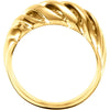 14k Yellow Gold Fashion 11mm Band, Size 6 14k Yellow Gold Fashion 11mm Band, Size 6