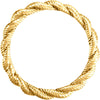 14k Yellow Gold Twisted Rope Band Size 7 14k Yellow Gold Twisted Rope Band Size 7