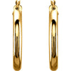 14k Yellow Gold 25mm Tube Hoop Earrings 14k Yellow Gold 25mm Tube Hoop Earrings