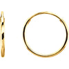 14K Yellow Gold 12mm Endless Hoop Earrings 14K Yellow Gold 12mm Endless Hoop Earrings