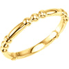 Stackable Metal Fashion Ring in 14k Yellow Gold ( Size 6 ) Stackable Metal Fashion Ring in 14k Yellow Gold ( Size 6 )