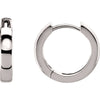 14K White Gold 14mm Hinged Hoop Earrings 14K White Gold 14mm Hinged Hoop Earrings