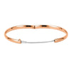 14k Rose Gold 4.75mm Hinged Bangle Bracelet 14k Rose Gold 4.75mm Hinged Bangle Bracelet