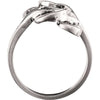 14k White Gold Freeform Ring , Size 6 14k White Gold Freeform Ring , Size 6