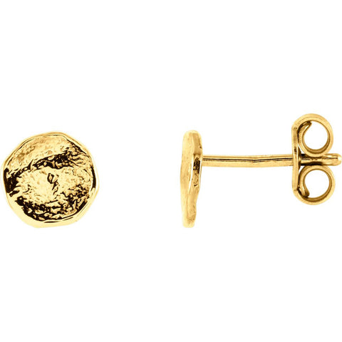 14k Yellow Gold Textured Earrings 14k Yellow Gold Textured Earrings