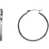 14K White Gold 30mm Hoop Earrings 14K White Gold 30mm Hoop Earrings