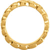 14k Yellow Gold 8mm Celtic-Inspired Band, Size 5 14k Yellow Gold 8mm Celtic-Inspired Band, Size 5