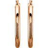 14k Rose Gold 30mm Tube Hoop Earrings 14k Rose Gold 30mm Tube Hoop Earrings