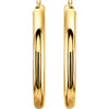 14k Yellow Gold 40mm Tube Hoop Earrings 14k Yellow Gold 40mm Tube Hoop Earrings