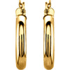 14k Yellow Gold 20mm Tube Hoop Earrings 14k Yellow Gold 20mm Tube Hoop Earrings