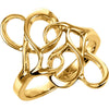 Metal Fashion Ring in 14k Yellow Gold ( Size 6 ) Metal Fashion Ring in 14k Yellow Gold ( Size 6 )