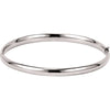 Hinged Bangle Bracelet - 4.75 mm in 14k White Gold Hinged Bangle Bracelet - 4.75 mm in 14k White Gold