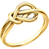 14k Yellow Gold Knot Design Ring, Size 7 14k Yellow Gold Knot Design Ring, Size 7