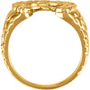 14k Yellow Gold Horseshoe Ring Mounting, Size 11 14k Yellow Gold Horseshoe Ring Mounting, Size 11