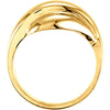 14k Yellow Gold Metal Fashion Ring, Size 7 14k Yellow Gold Metal Fashion Ring, Size 7