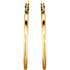 14k Yellow Gold 34mm Tube Hoop Earrings