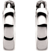 Platinum 11.5mm Hinged Hoop Earrings Platinum 11.5mm Hinged Hoop Earrings