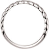 14k White Gold Stackable Ring, Size 7 14k White Gold Stackable Ring, Size 7
