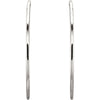 Sterling Silver 51mm Endless Hoop Tube Earrings