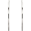 Sterling Silver 51mm Endless Hoop Tube Earrings Sterling Silver 51mm Endless Hoop Tube Earrings