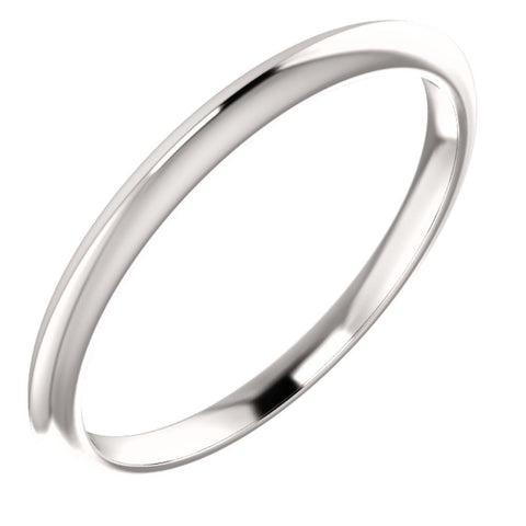 Platinum Knife Edge Band, Size 7 Platinum Knife Edge Band, Size 7