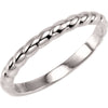 14K White Gold Stackable Ring (Size 6) 14K White Gold Stackable Ring (Size 6)
