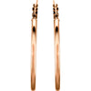 14k Rose Gold 34mm Hoop Earrings 14k Rose Gold 34mm Hoop Earrings