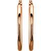 14k Rose Gold 35mm Tube Hoop Earrings 14k Rose Gold 35mm Tube Hoop Earrings