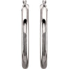 14k White Gold 30mm Tube Hoop Earrings 14k White Gold 30mm Tube Hoop Earrings