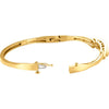 14k Yellow Gold Hinged Bangle Bracelet 14k Yellow Gold Hinged Bangle Bracelet