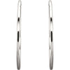 Sterling Silver 40mm Endless Hoop Tube Earrings Sterling Silver 40mm Endless Hoop Tube Earrings